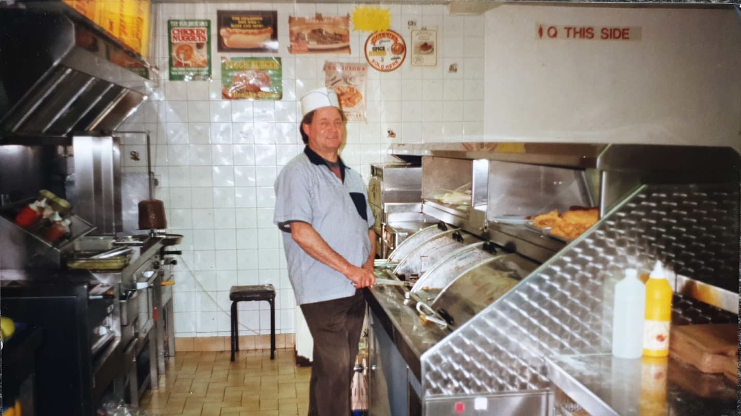 grandad toni in his inchicore takeaway